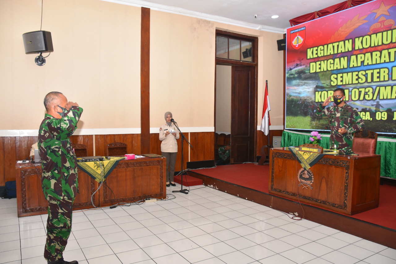 Korem 073/Makutarama Laksanakan Komsos Dengan Aparat Pemerintah Wilayah Jajaran 